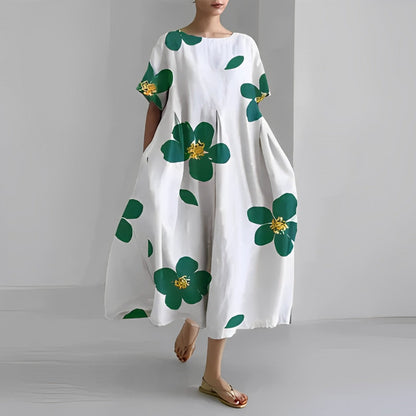 Floria | Women's Relaxed Vibrant Floral Maxi Dress