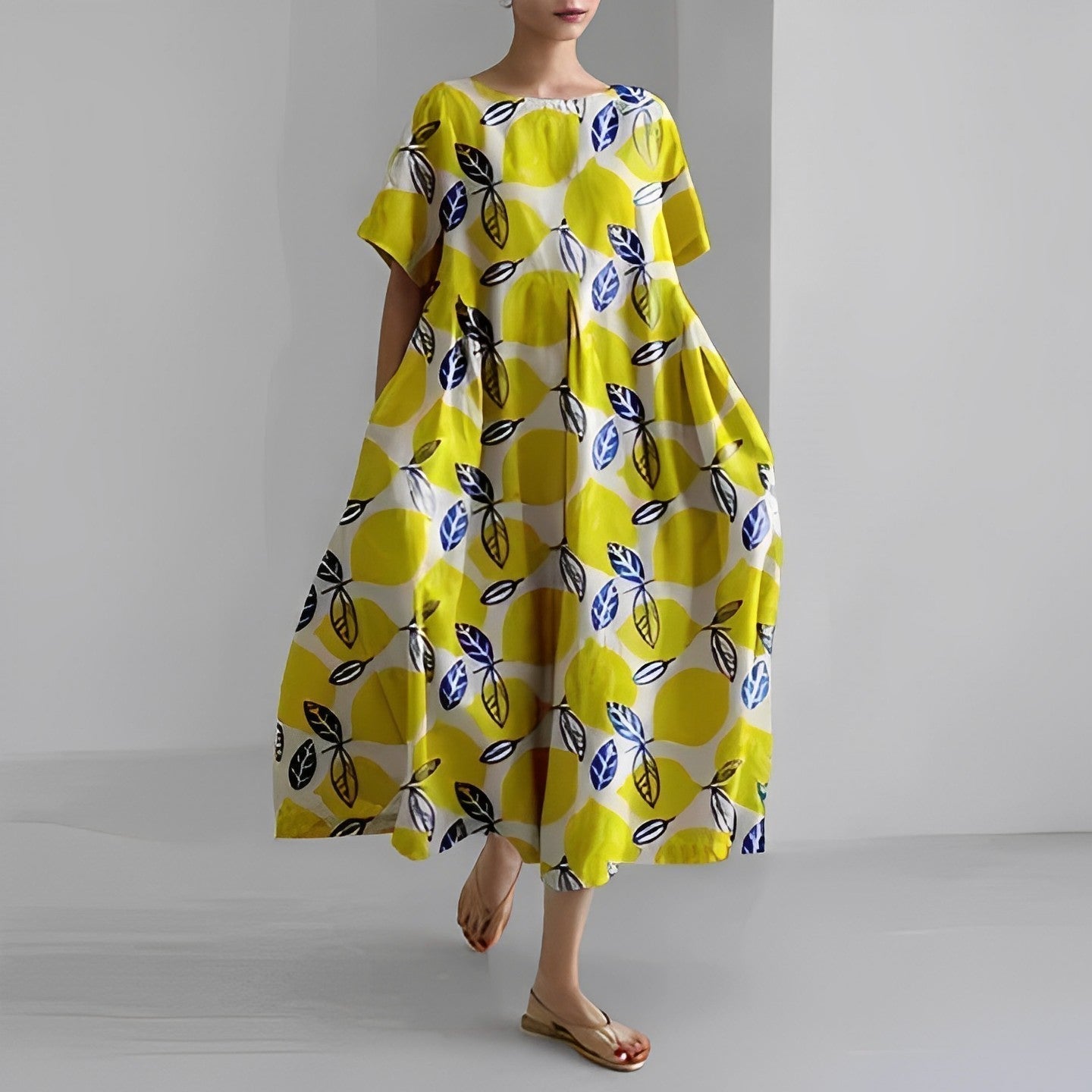Floria | Women's Relaxed Vibrant Floral Maxi Dress