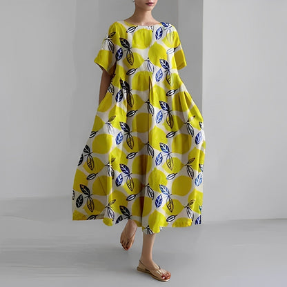 Floria | Women's Relaxed Vibrant Floral Maxi Dress