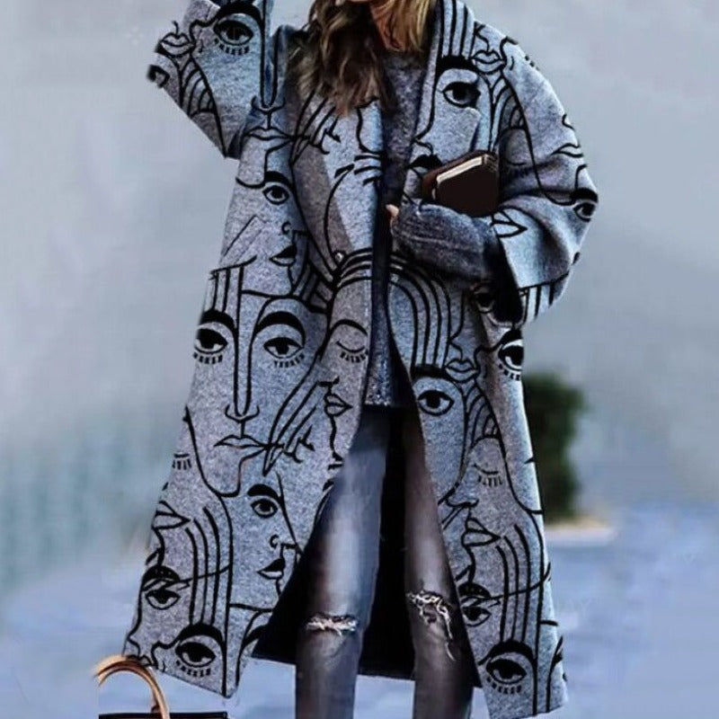 Marina | Women's Vibrant Oversized Long Coat