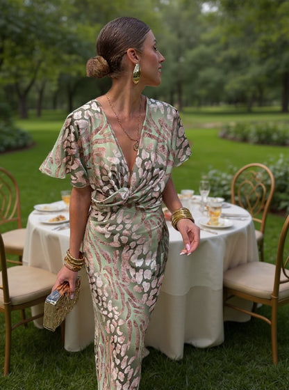 Clarandra | Women's Midi Dress In Copper