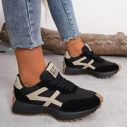 Lucie | Women's Cushioned Lace-Up Orthopedic Trainers