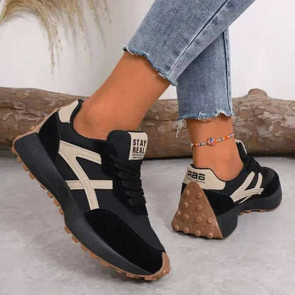 Lucie | Women's Cushioned Lace-Up Orthopedic Trainers