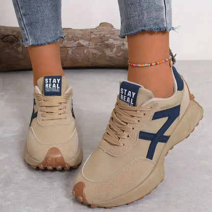 Lucie | Women's Cushioned Lace-Up Orthopedic Trainers