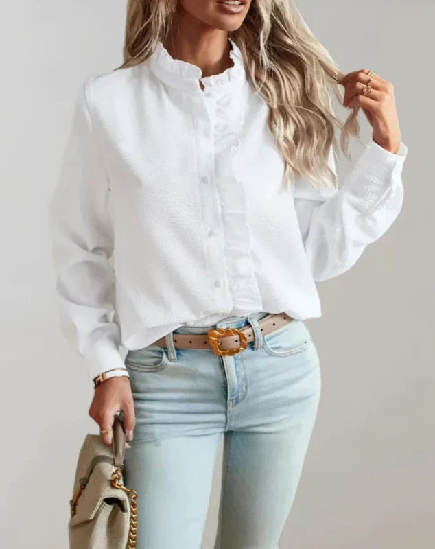 Natalie | Blouse with Ruffles