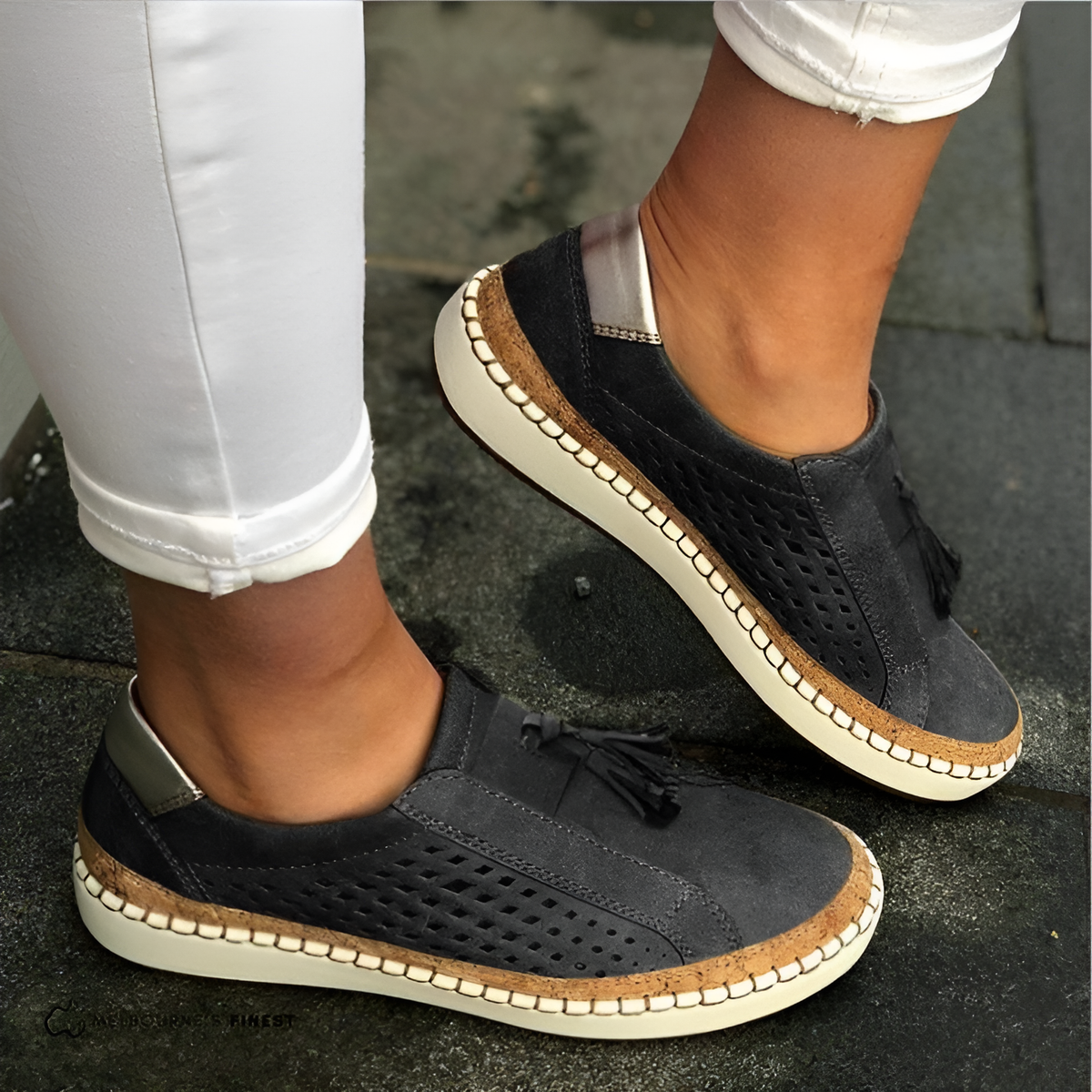 Kelsey | Women's Cushioned Orthopedic Summer Slip-Ons