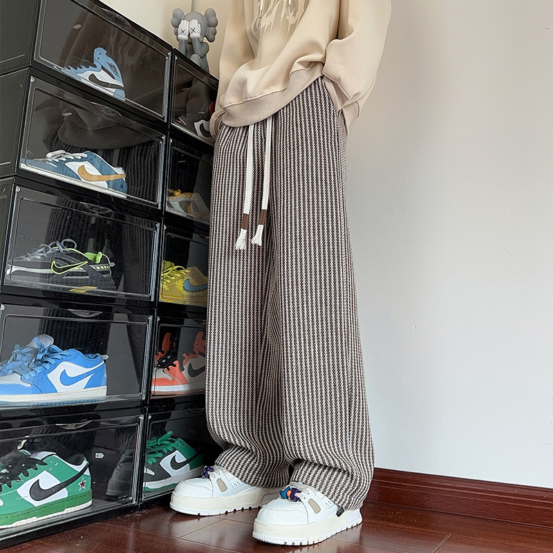 Lamine | Women's Herringbone Sweatpants with Pockets and Drawstring
