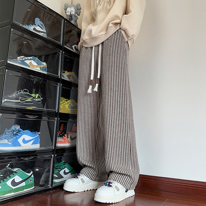 Lamine | Women's Herringbone Sweatpants with Pockets and Drawstring