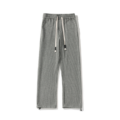 Lamine | Women's Herringbone Sweatpants with Pockets and Drawstring