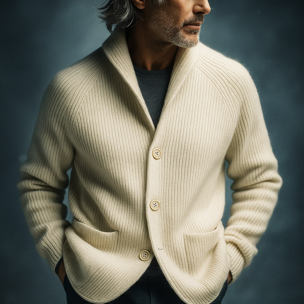 Silvoro | Men's Blend Cardigan with Pockets