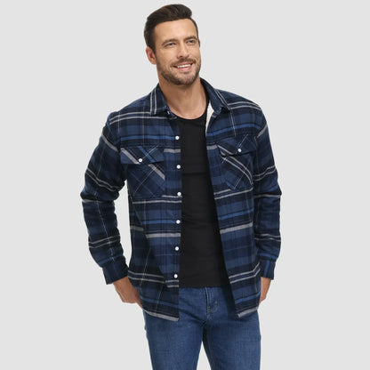 Matteo | Checked Hybrid Jacket with Pockets