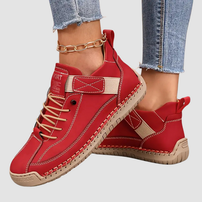 Mia | Women's Cushioned Lace-Up Comfort-Driven Ergonomic Footwear with Arch Support