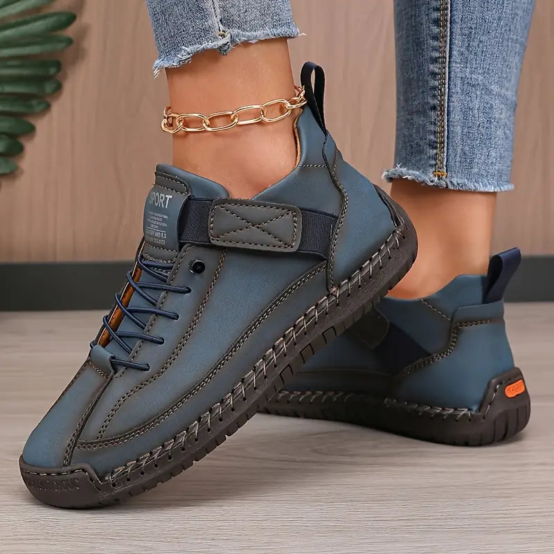 Mia | Women's Cushioned Lace-Up Comfort-Driven Ergonomic Footwear with Arch Support