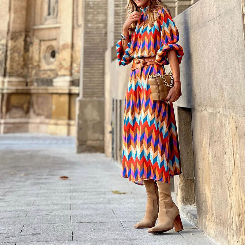 Women's Baur Modehaus | Printed Formal Midi Dress