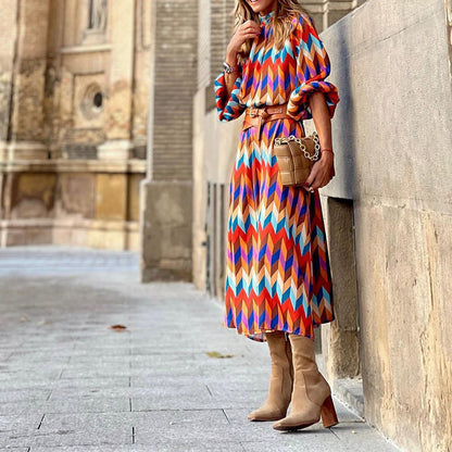Women's Baur Modehaus | Printed Formal Midi Dress