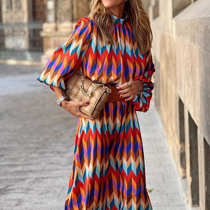 Women's Baur Modehaus | Printed Formal Midi Dress