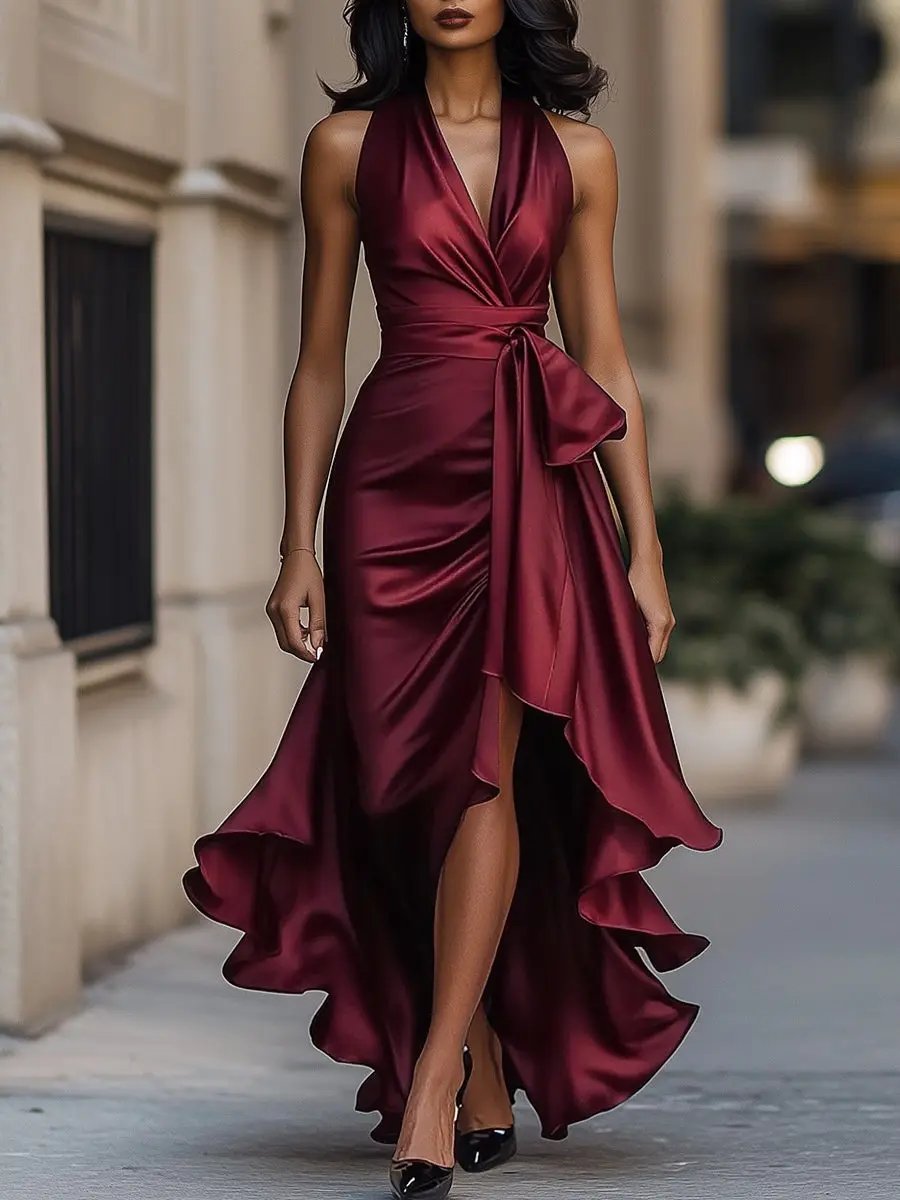 Nocturna | Women's Classic Elegance Maxi Dress