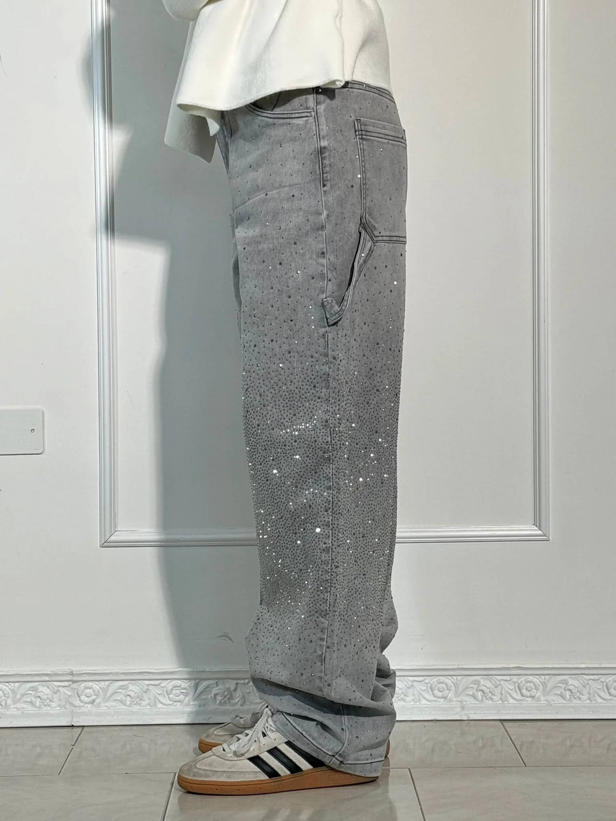 Violette | Women's High-Waisted Wide-Leg Trousers with Pockets