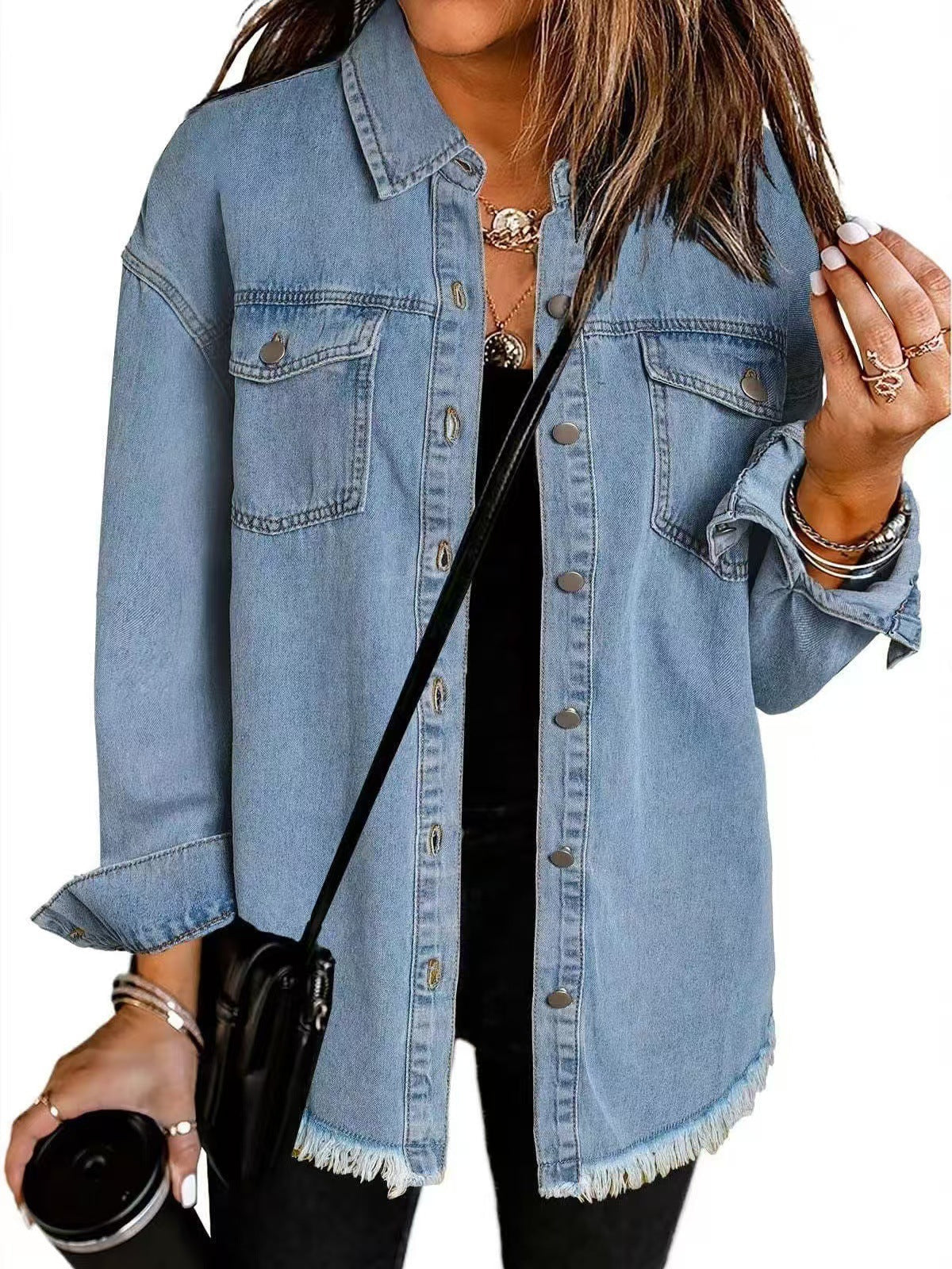 Roxane | Relaxed Classic Everyday Denim Jacket with Pockets