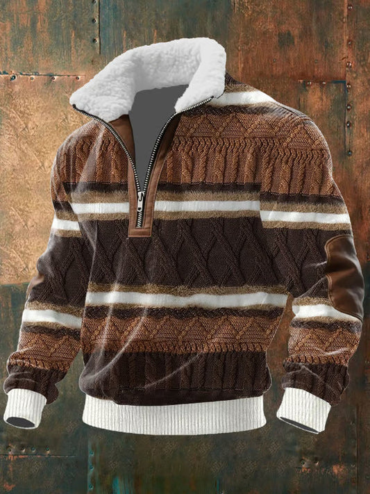 Aaron | Quality Zip Up with Shearling Lined Collar