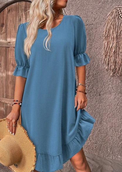 Elise | Women's Timeless Midi Dress (Almost Sold Out) with Ruffle Detail