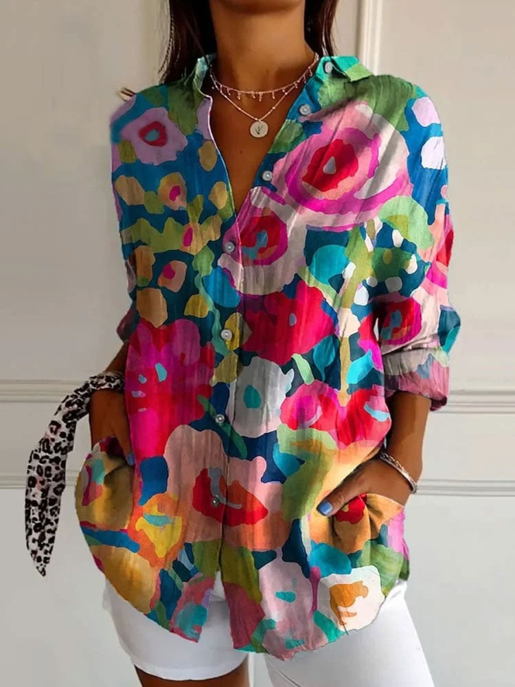 Milah | Women's Elegant Button-Up Shirt