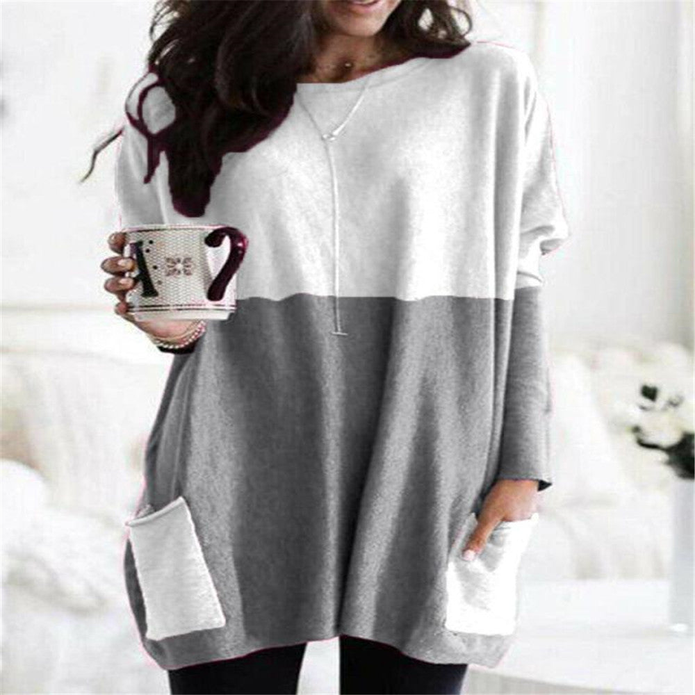 Paris | Women's Longline Relaxed Casual Long Sleeve Lightweight Sweatshirt