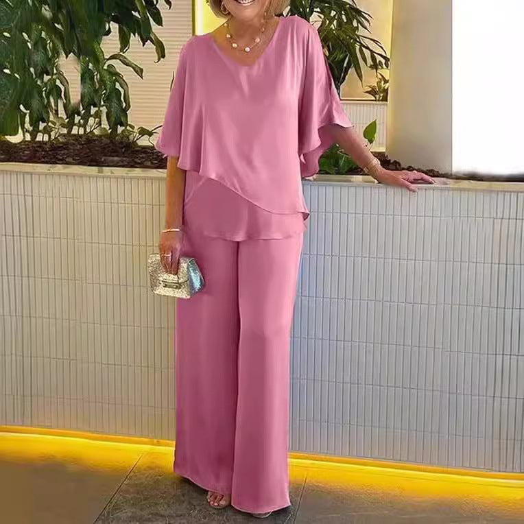 Martha | Women's Effortless Wide-Leg Set
