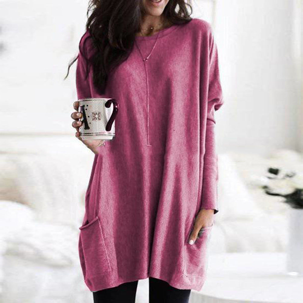 Paris | Women's Longline Relaxed Casual Long Sleeve Lightweight Sweatshirt