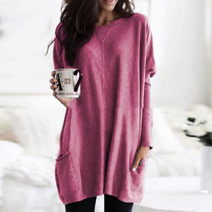 Paris | Women's Longline Relaxed Casual Long Sleeve Lightweight Sweatshirt