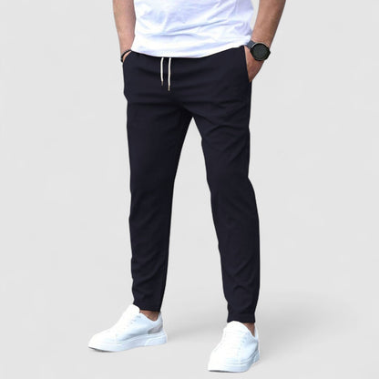 Lucas | Men's Comfortable Adjustable Stretch Trousers with Pockets
