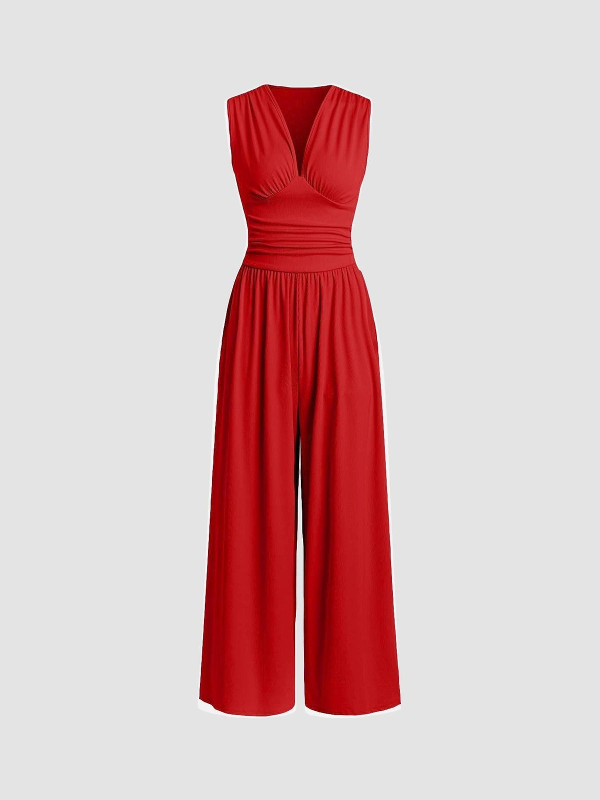 Charity | Women's Stylish Sleeveless Wide-Leg Jumpsuit