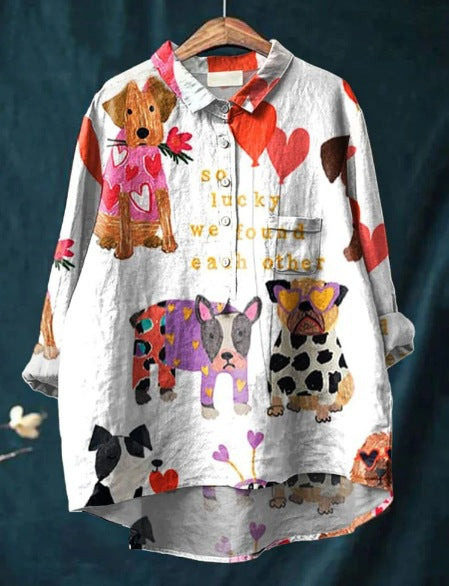 Lola | Longline Dog Art Shirt