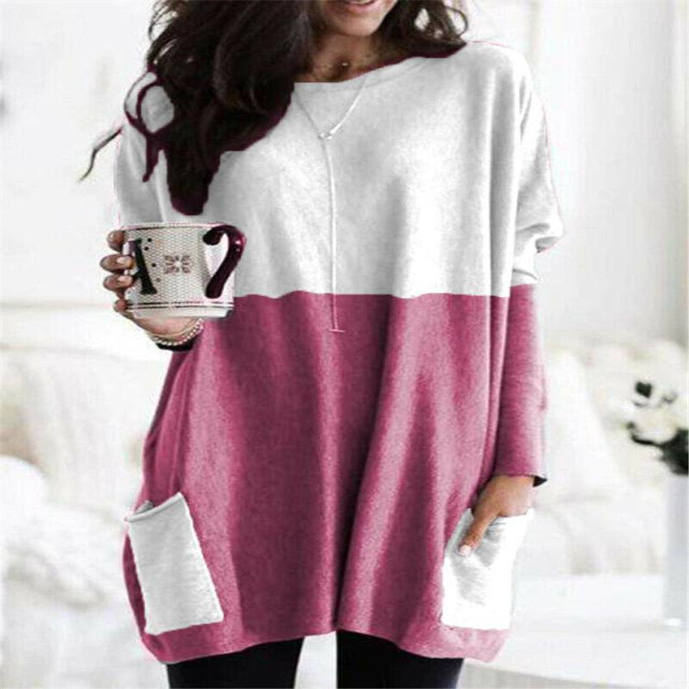 Paris | Women's Longline Relaxed Casual Long Sleeve Lightweight Sweatshirt