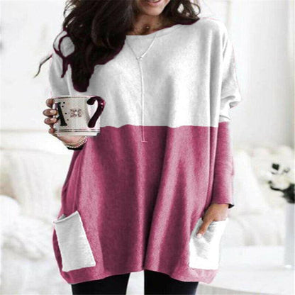 Paris | Women's Longline Relaxed Casual Long Sleeve Lightweight Sweatshirt