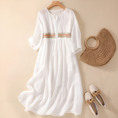 Lily | Women's Embroidered Maxi Dress