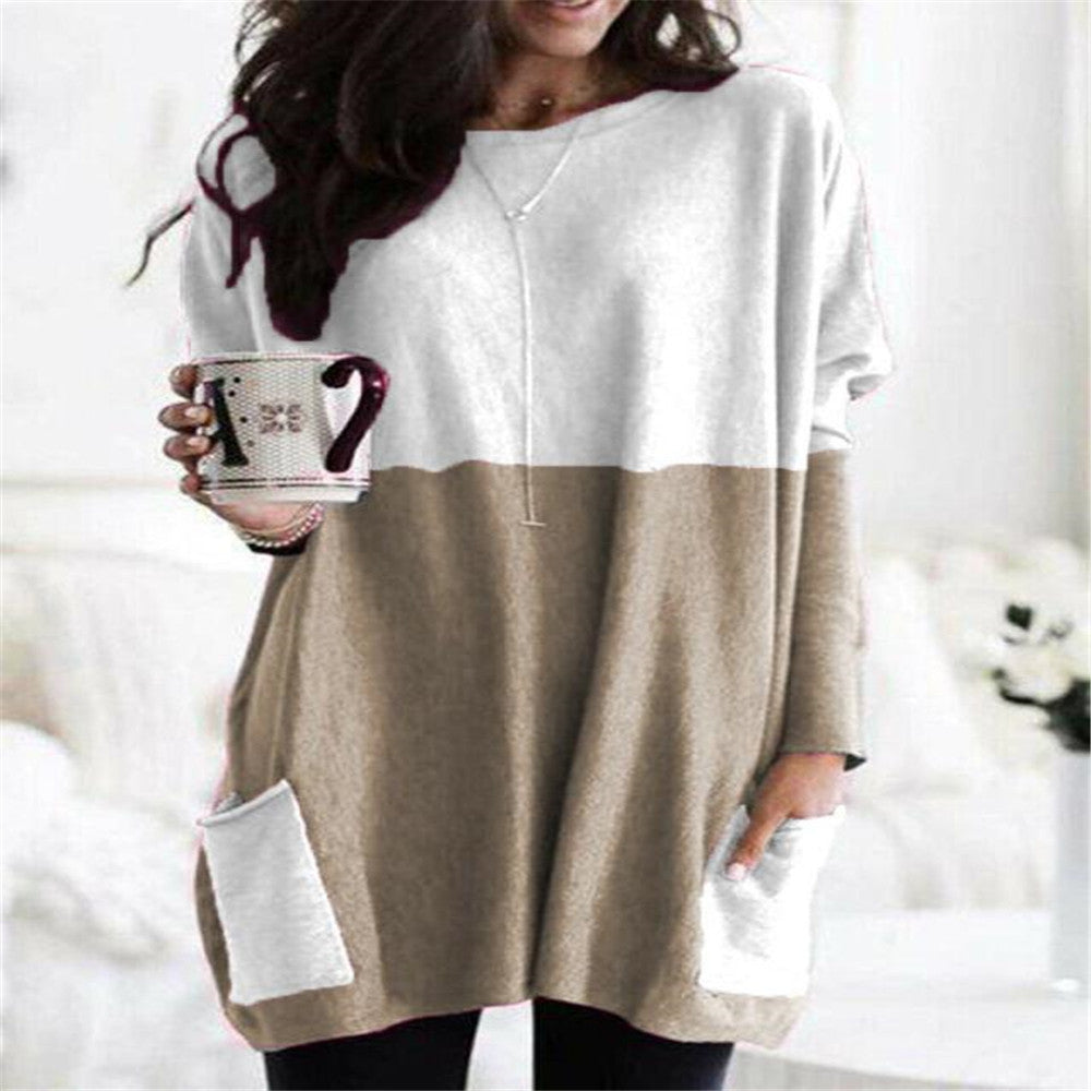 Paris | Women's Longline Relaxed Casual Long Sleeve Lightweight Sweatshirt