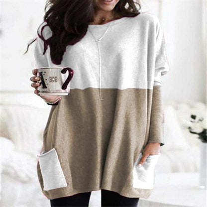 Paris | Women's Longline Relaxed Casual Long Sleeve Lightweight Sweatshirt