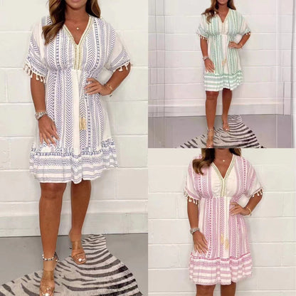 Gail | Women's Vintage Bohemian Midi Dress