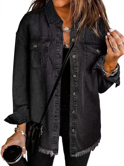 Roxane | Relaxed Classic Everyday Denim Jacket with Pockets