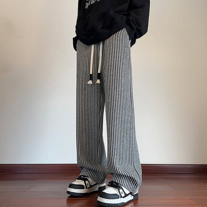 Lamine | Women's Herringbone Sweatpants with Pockets and Drawstring