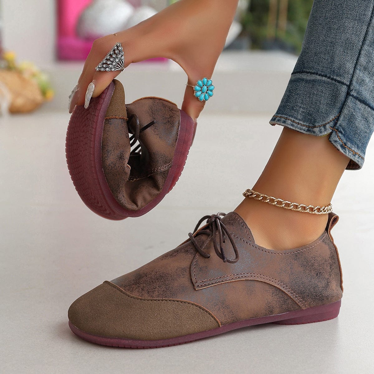 Christie | Women's Cushioned Lace-Up Comfort Shoes