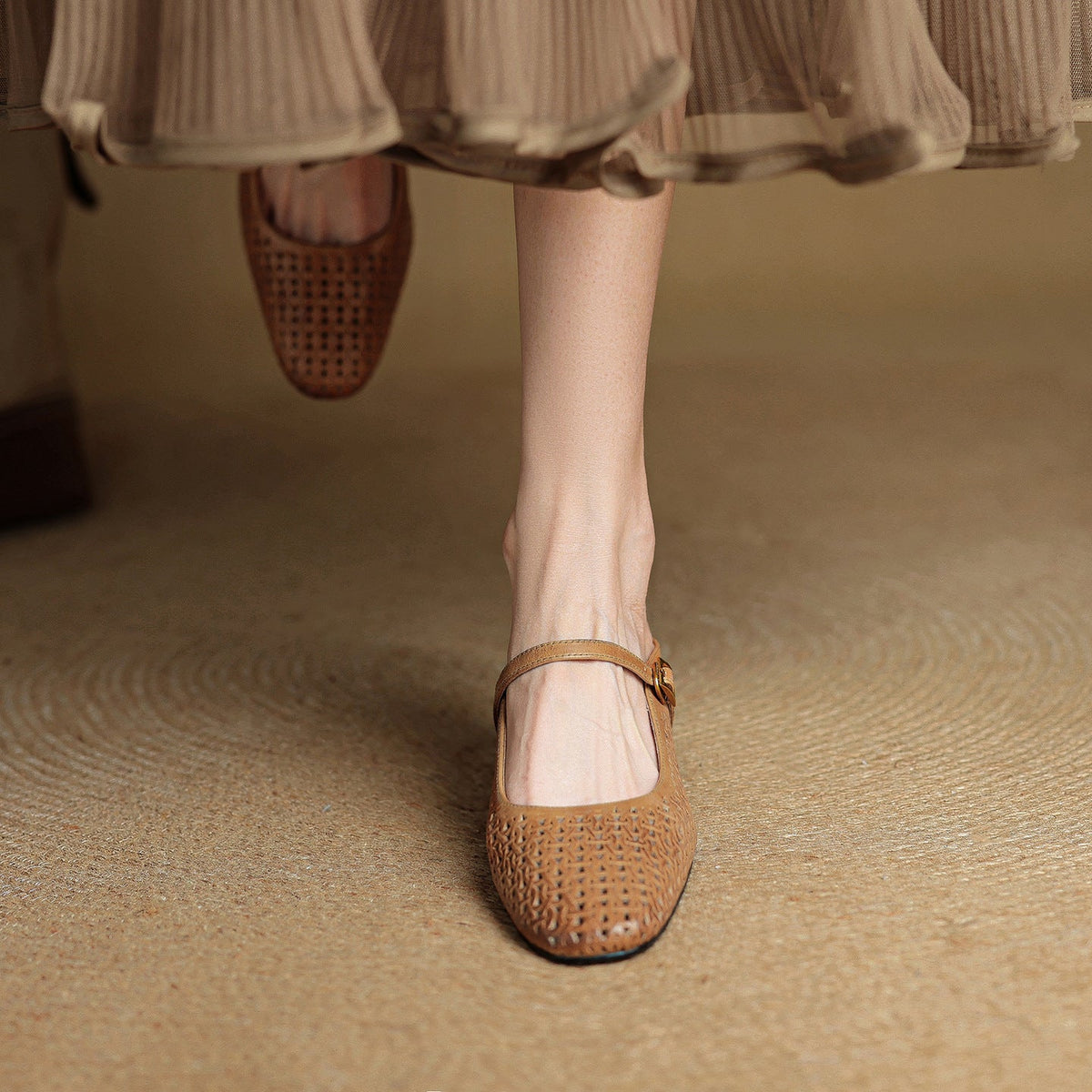 Arlen | Genuine Leather Mary Jane Mules