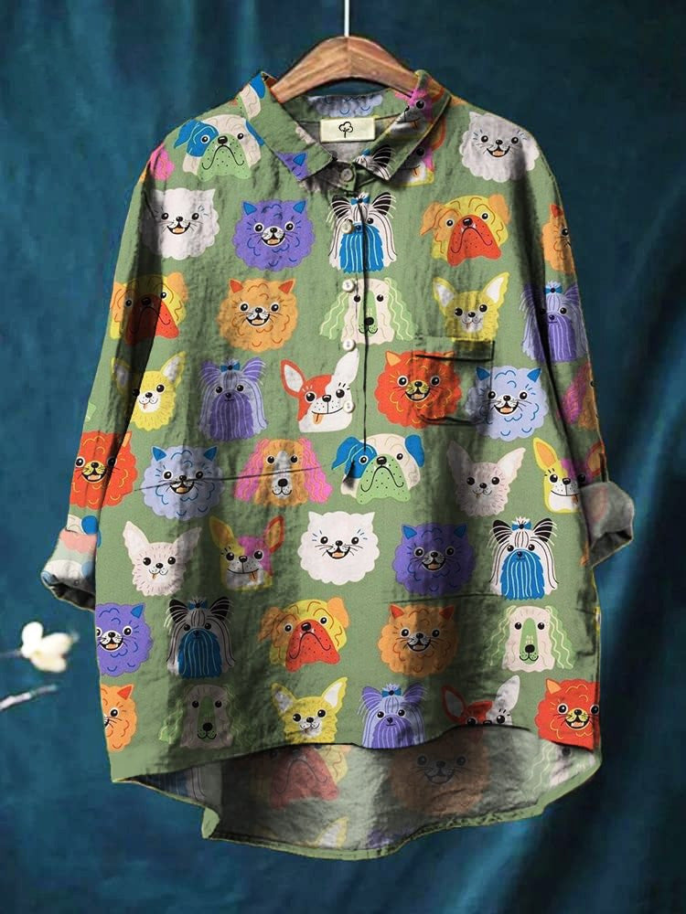 Puck | Longline Dog Art Shirt