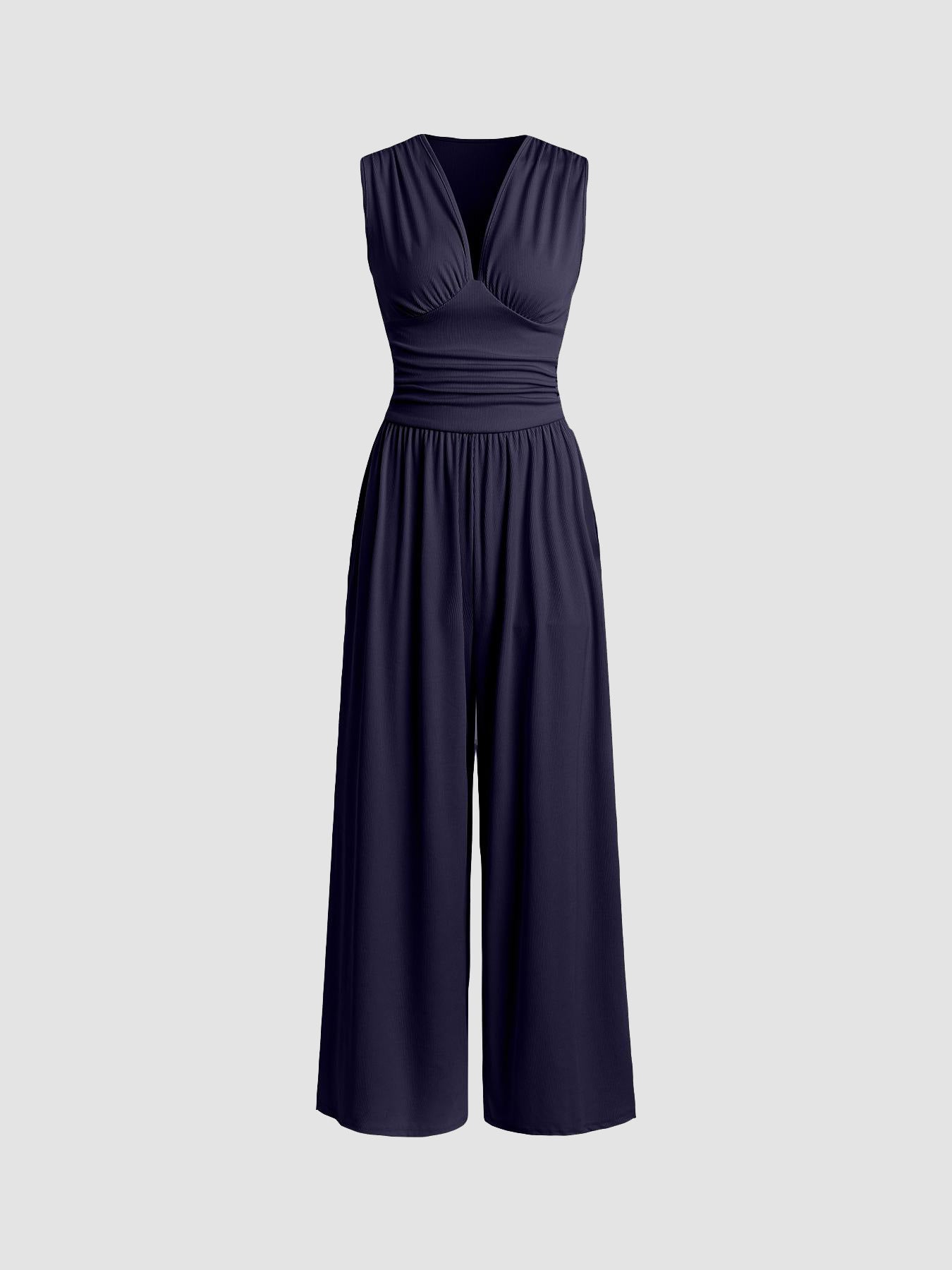 Charity | Women's Stylish Sleeveless Wide-Leg Jumpsuit