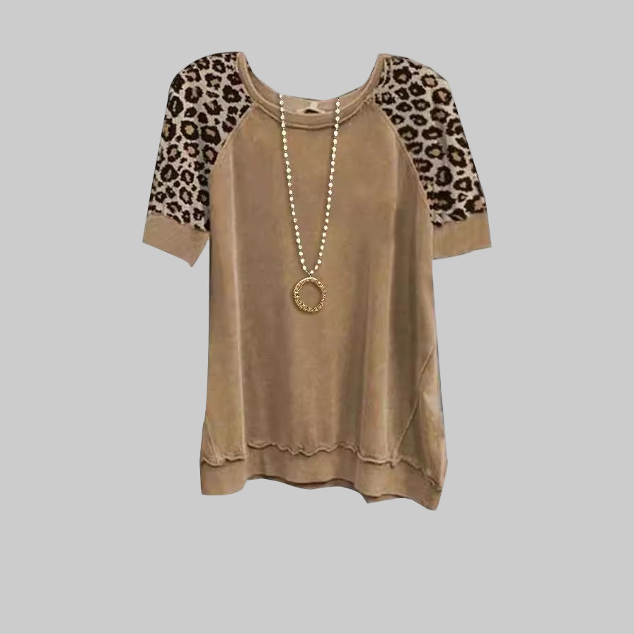 Wanda | Women's Vintage Leopard Print Top