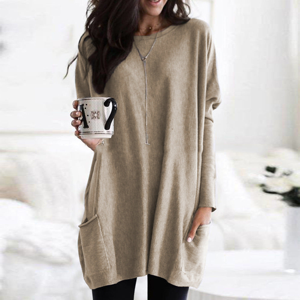 Paris | Women's Longline Relaxed Casual Long Sleeve Lightweight Sweatshirt