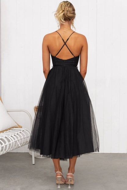 Women's Contemporary Princess Maxi Dress with Suspenders for Parties