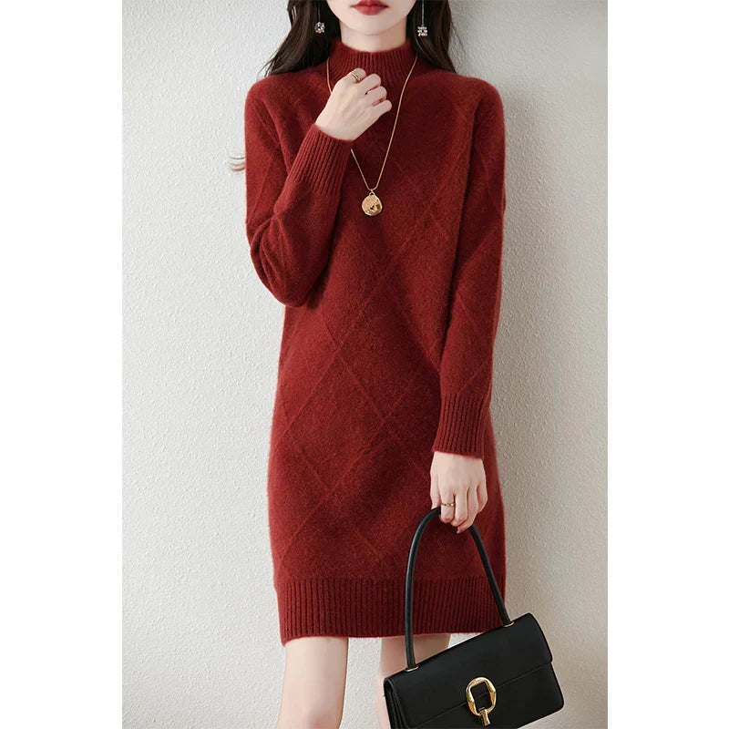 Women's Emilia Chic Winter Midi Dress