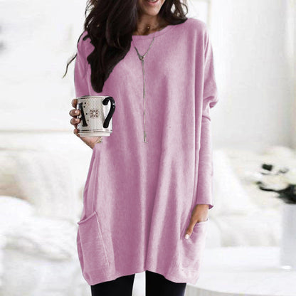 Paris | Women's Longline Relaxed Casual Long Sleeve Lightweight Sweatshirt